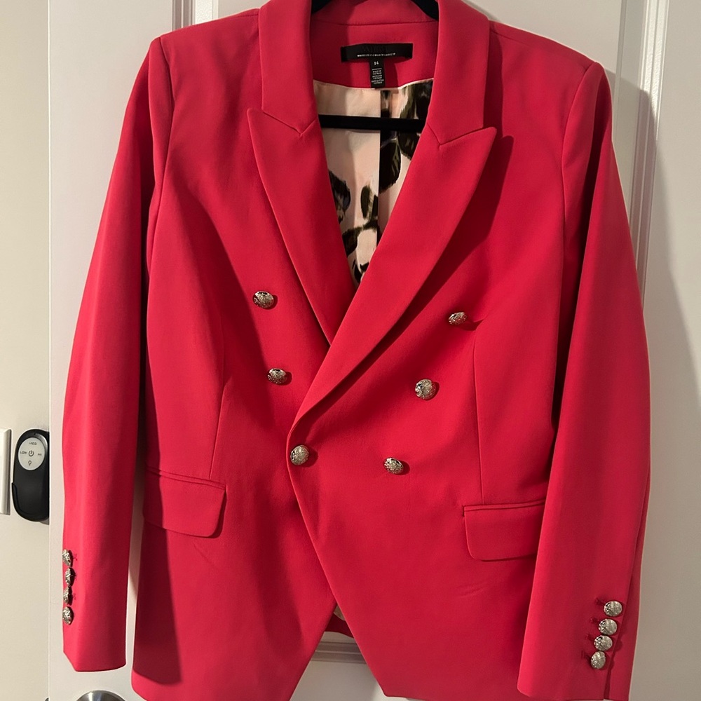 White House Black Market Vibrant Pink blazer/pant set
